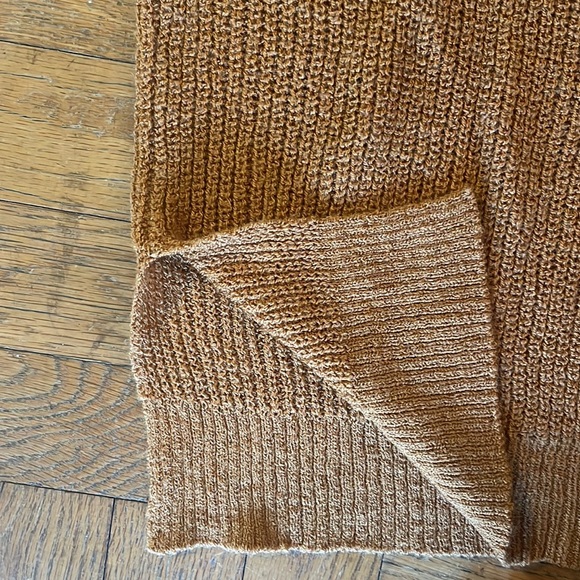 Light Brown V-Cut out Sweater - Picture 5 of 6